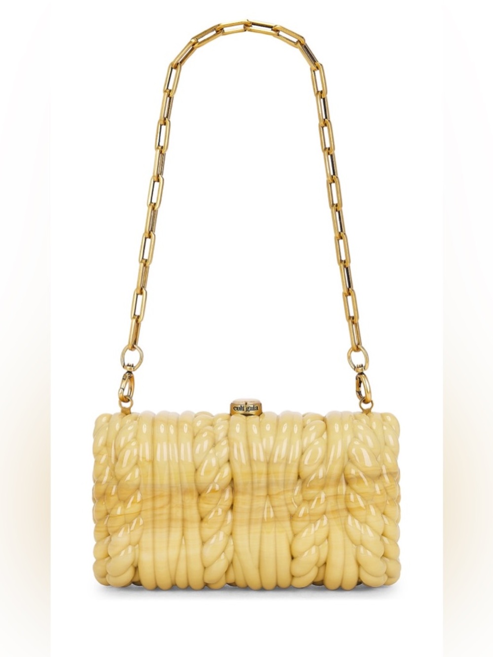 Cult Gaia Helene Clutch in Cornsilk NIB - Picture 3 of 16